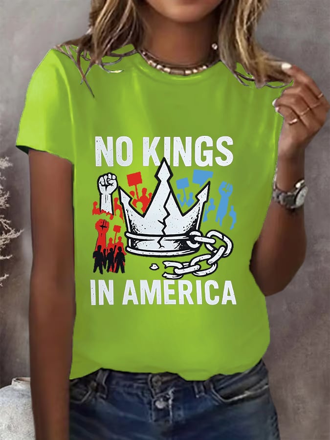 We Serve For The Country Not For The King Print T-Shirt