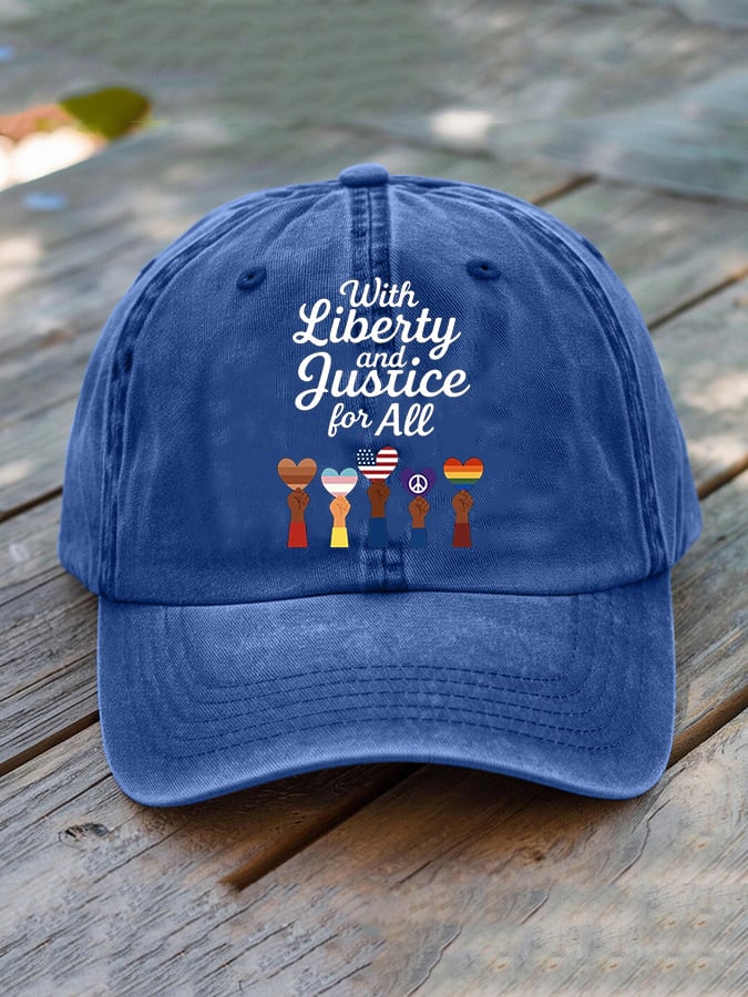 🔥Buy 3 Get 15% Off🔥With Liberty Justice for All Print Hat