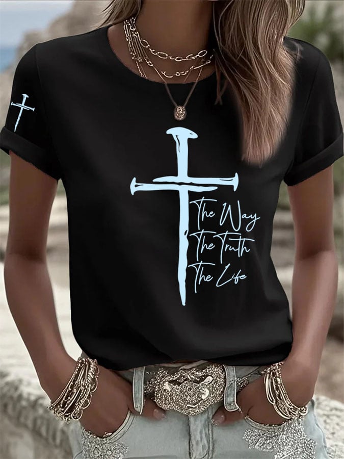 Women's The Way The Truth The Life Print T-Shirt