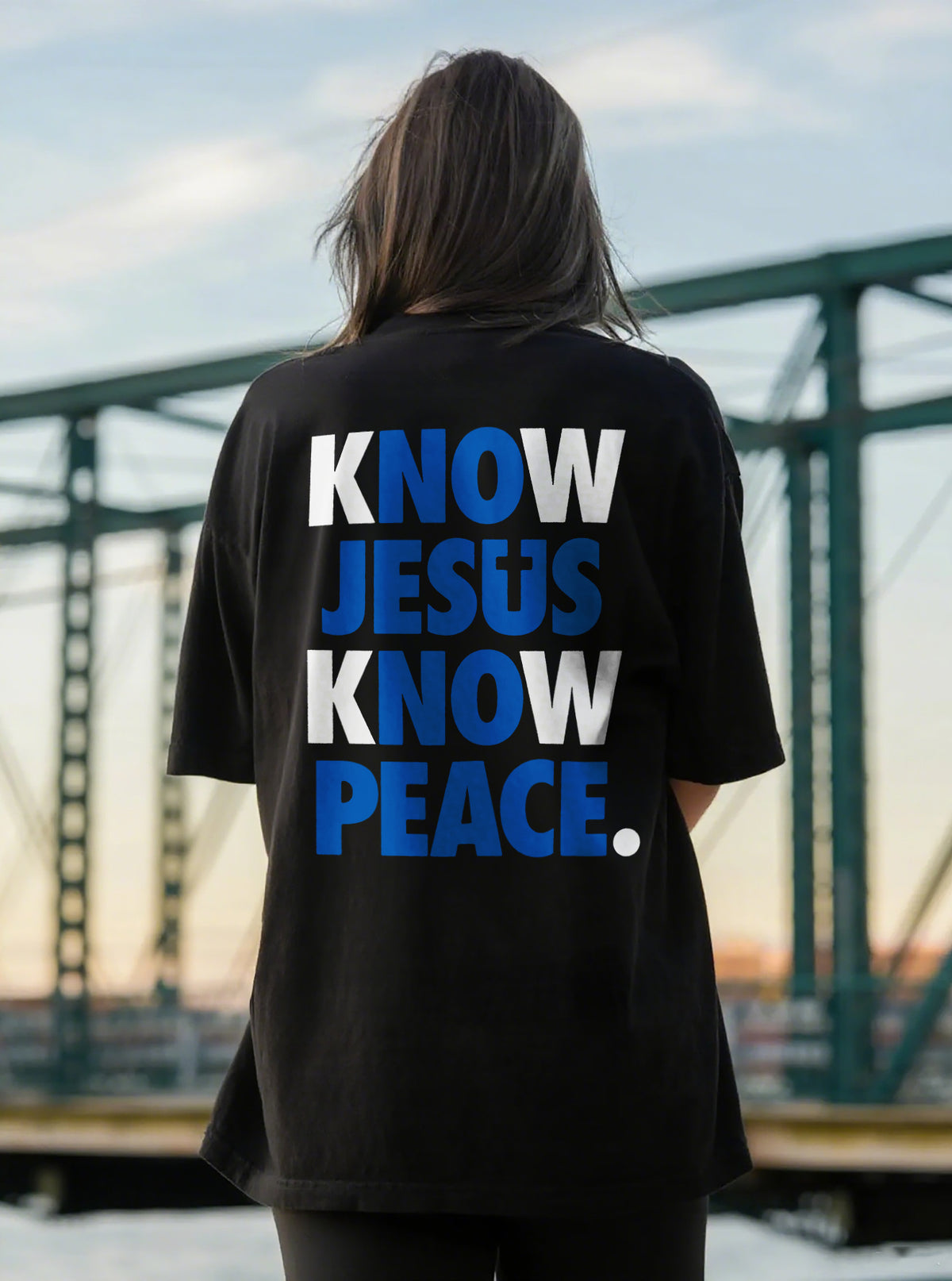 Know Jesus Know Peace Printed Women's T-shirt