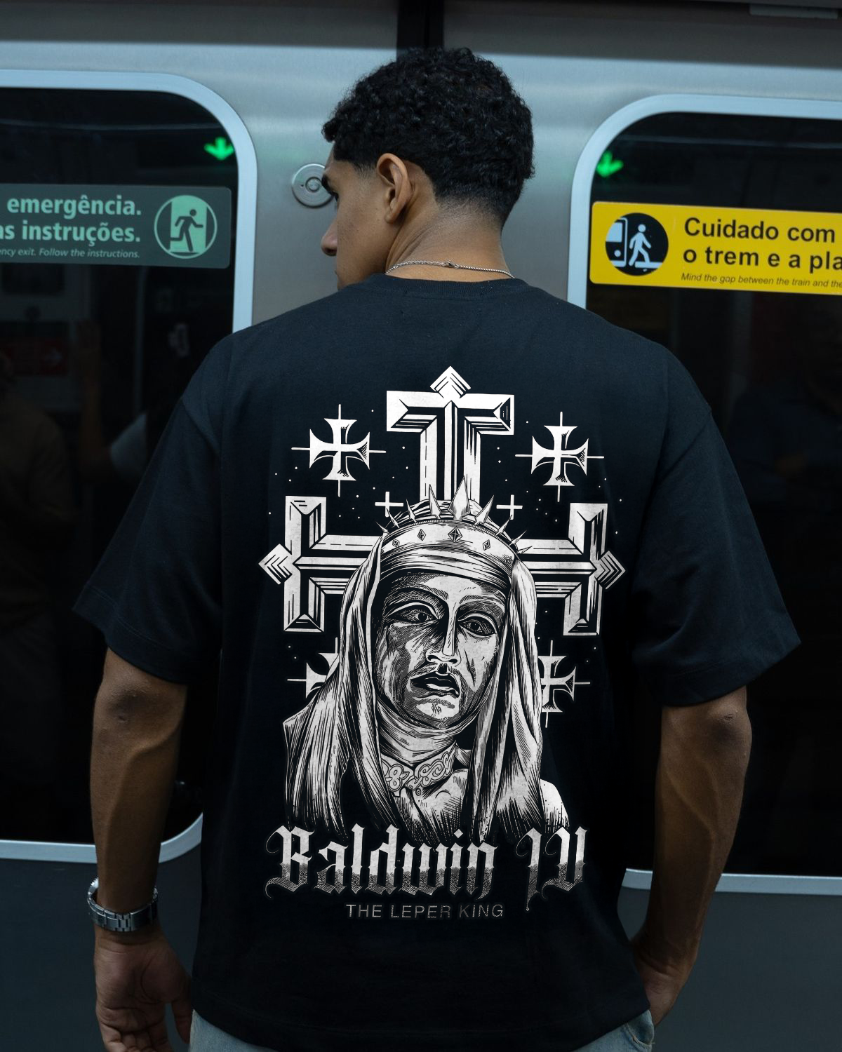 Baldwin Iv. The Leper King Printed Men's T-shirt