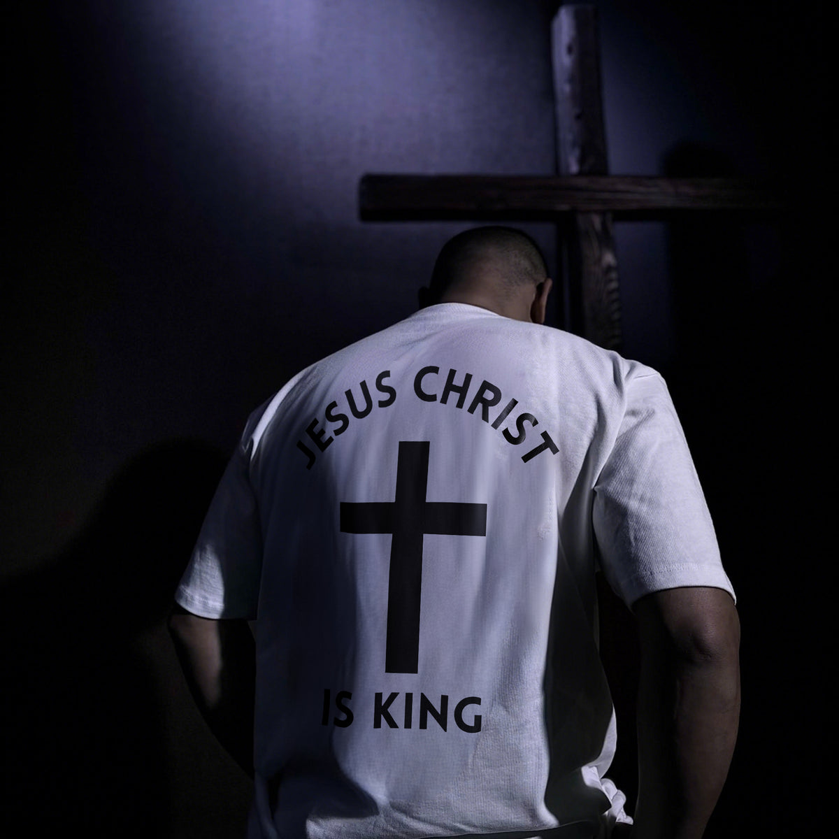 Jesus Christ Is King Prined Men's T-shirt