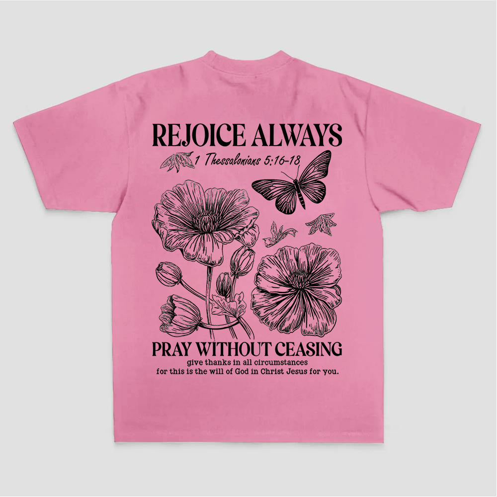 Rejoice Always Printed Women's T-shirt
