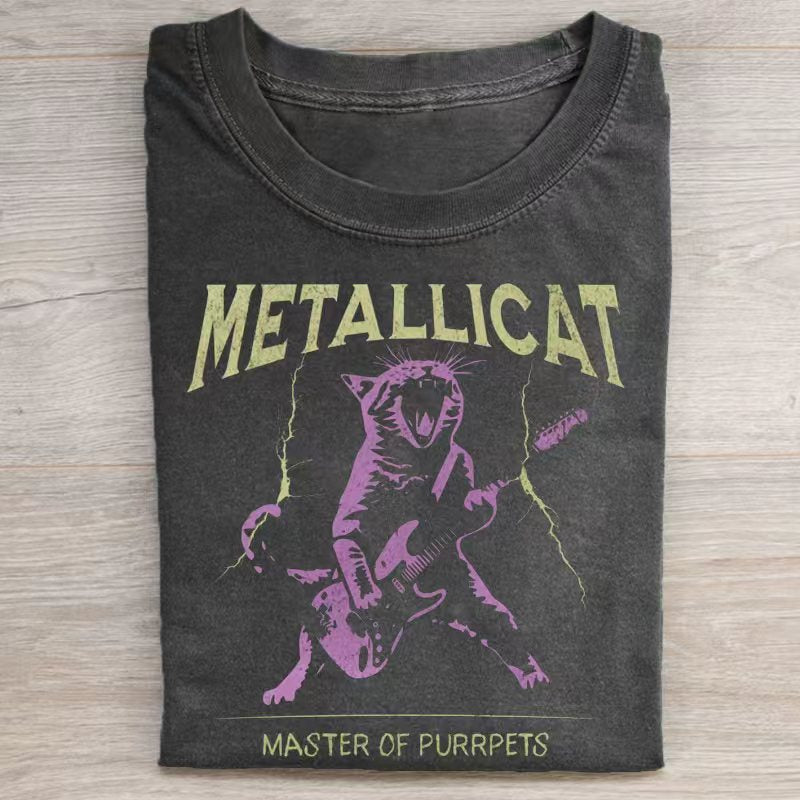 Van Gogh Black Cat T-shirt
