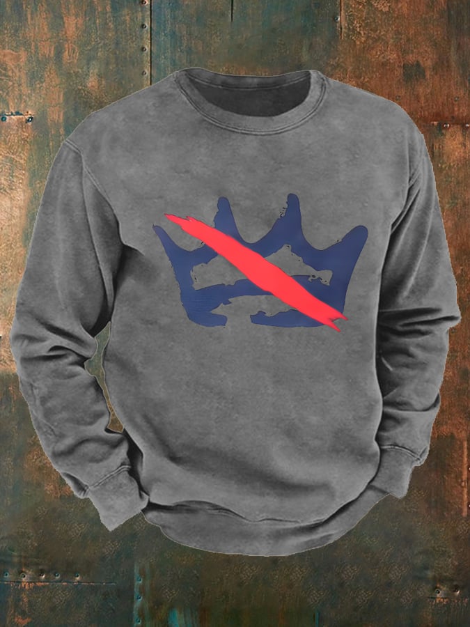 Men's America has no kings Printed Casual Sweatshirt
