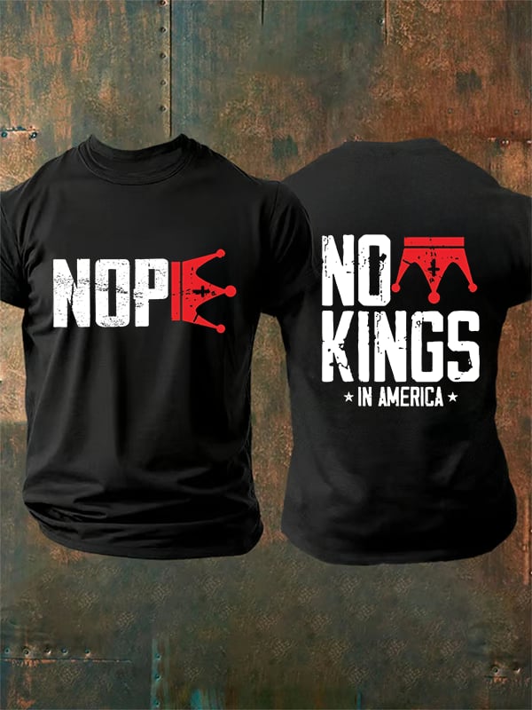 🔥Buy 3 Get 15% Off Men's No Kings In America T-Shirt