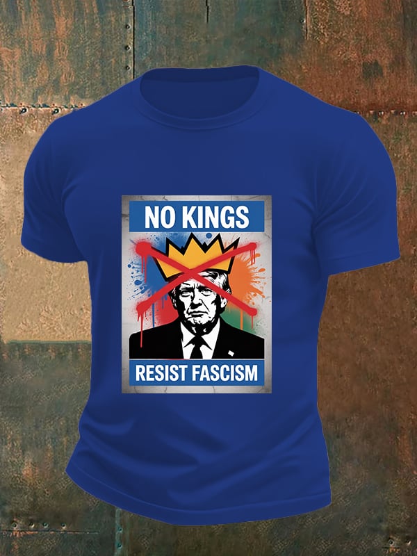 Men's NO KINGS RESIST FASCISM T-shirt
