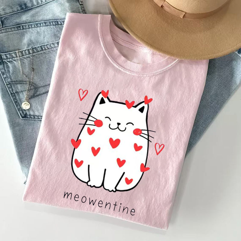 Cute Cat Valentine T-shirt
