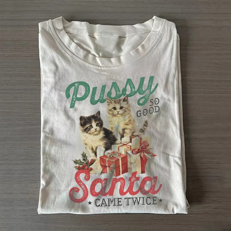 Raunchy Christmas Cat T-shirt