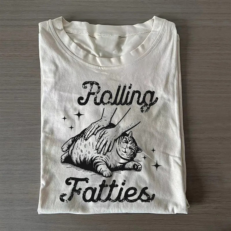 Rolling Fatties Cat T-shirt