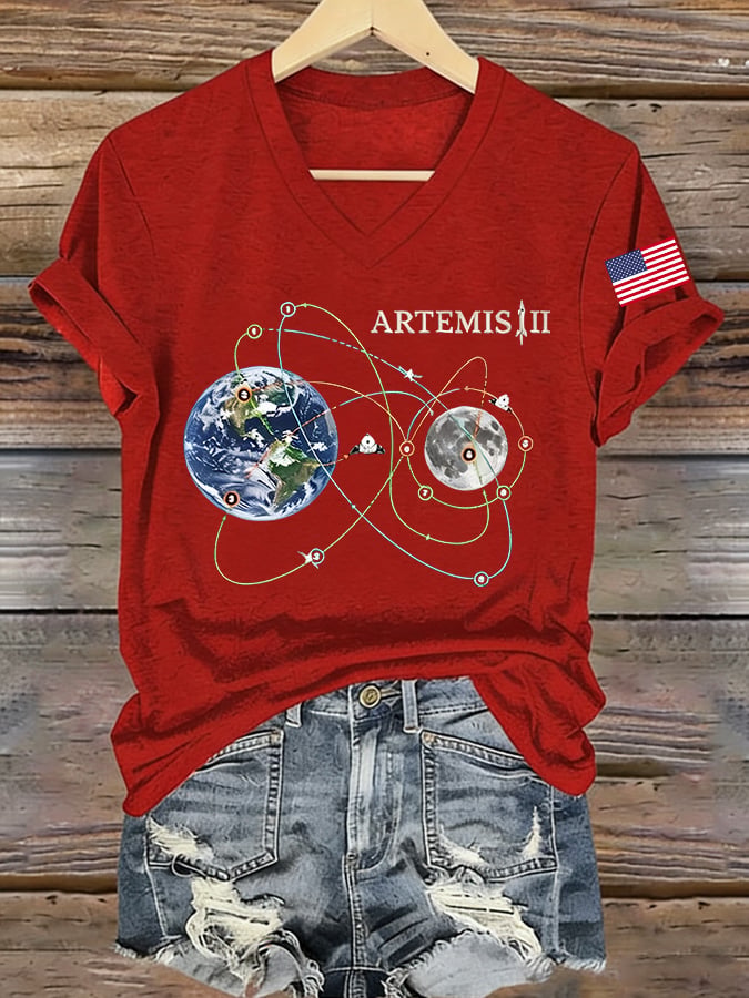 Women's Artemis II Print Short-Sleeve T-Shirt