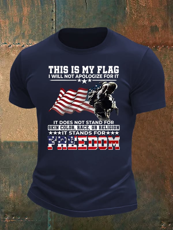Men's THIS IS MY FLAG Print T-Shirt