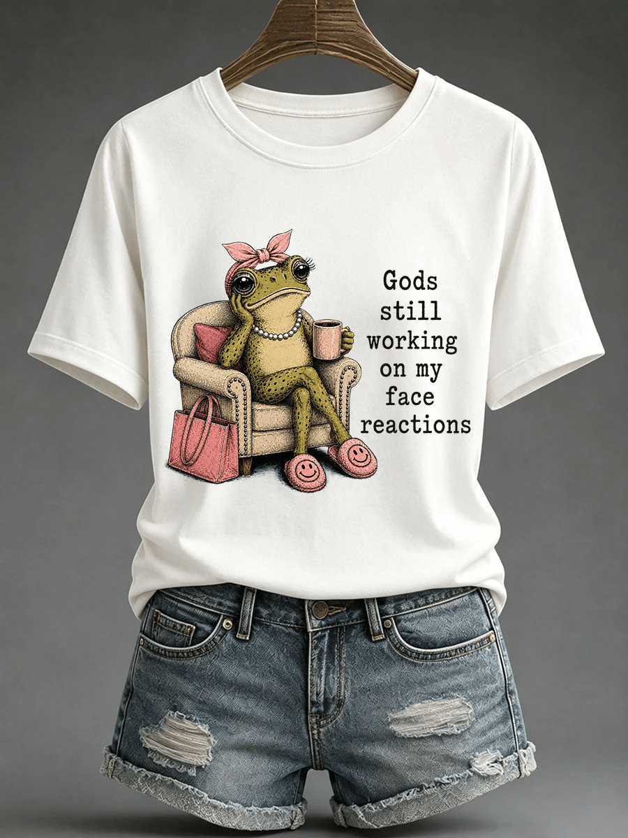 Women's Retro Funny Christian Print T-shirt