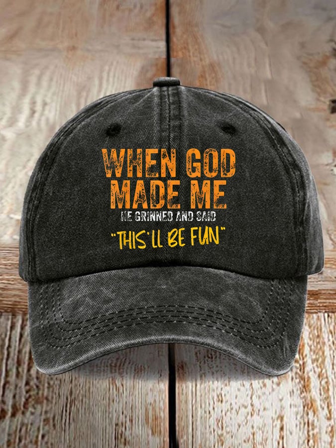 Women'S Casual Faith Graphic Print Baseball Cap