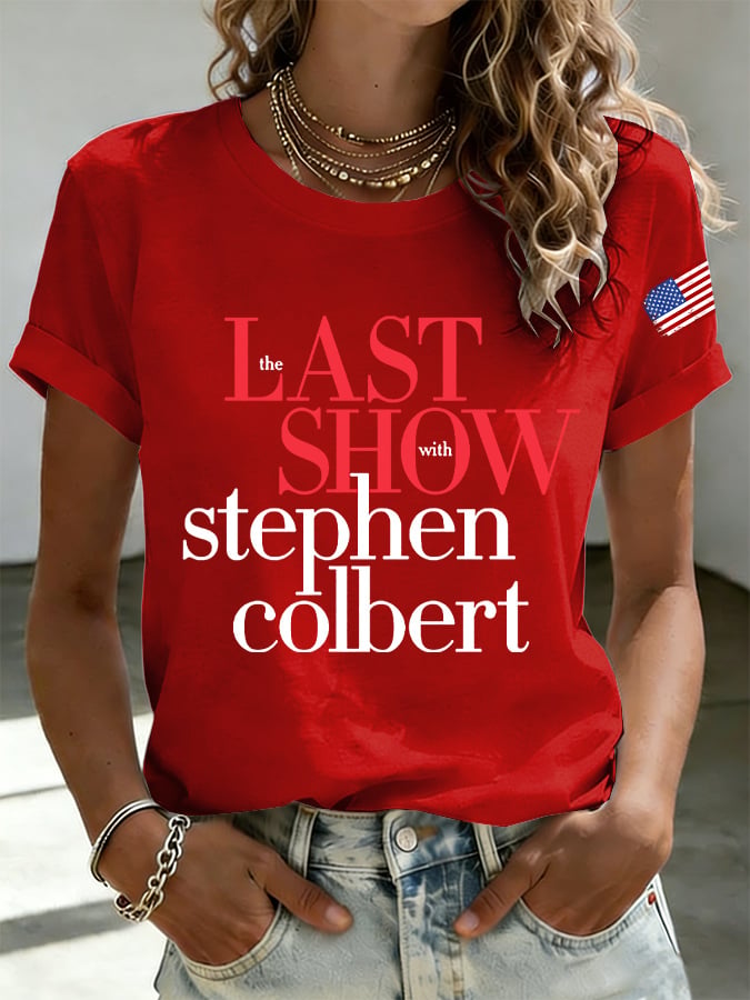 Retro Last Show Print T-Shirt
