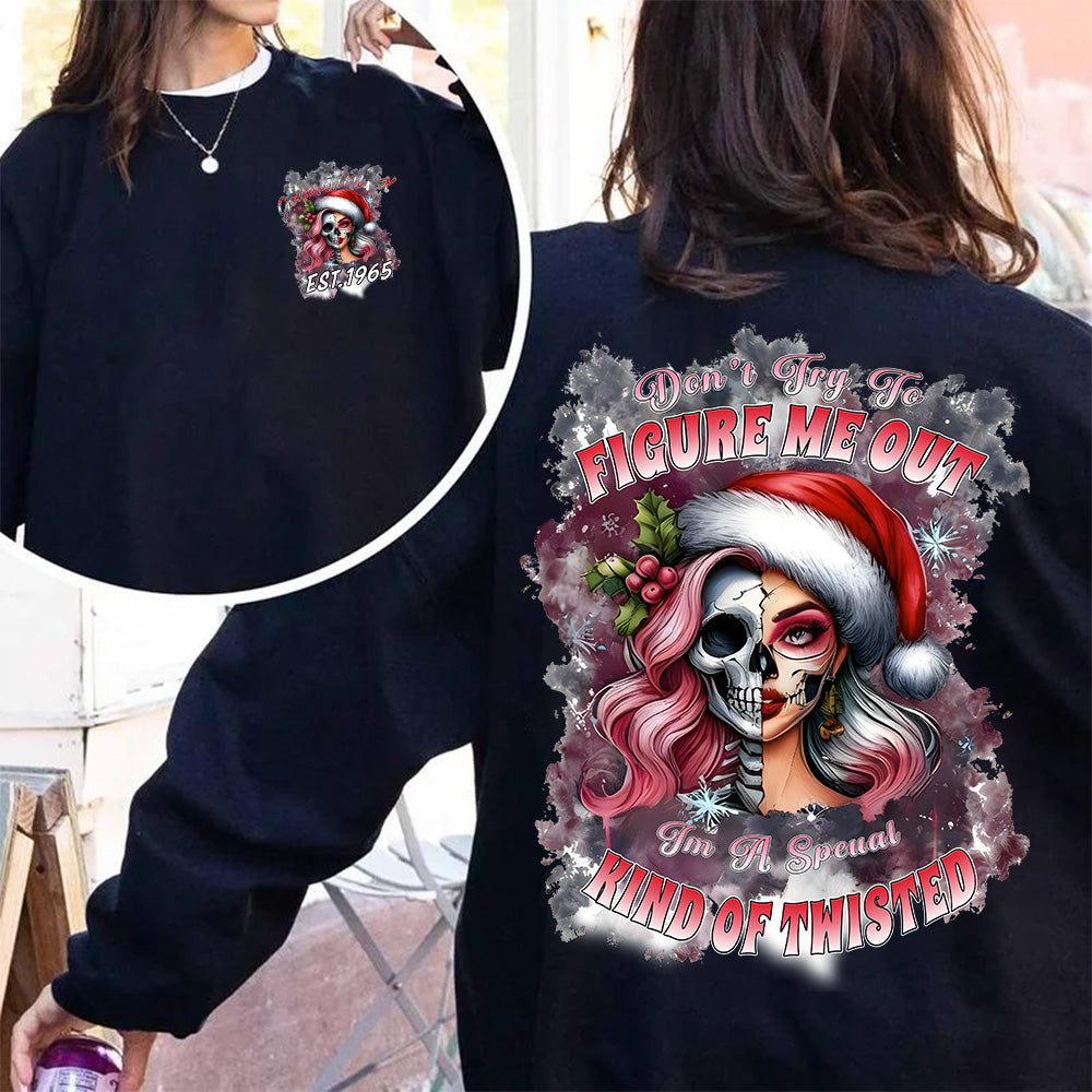 "Don't Try To Figure Me Out I'm A Speual Kind of Twisted" shirt ,Christmas themed Customize Gen X Shirt..