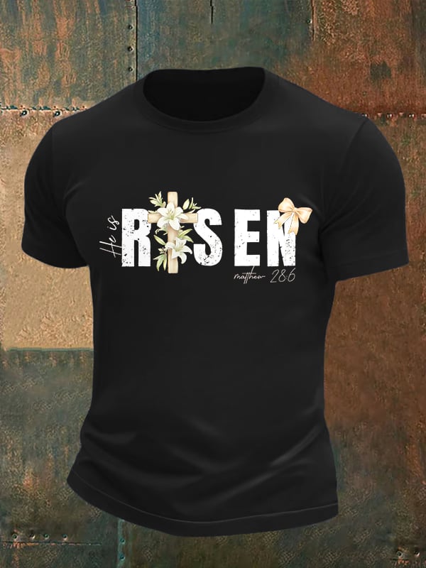 Men's He is Risen Print T-Shirt