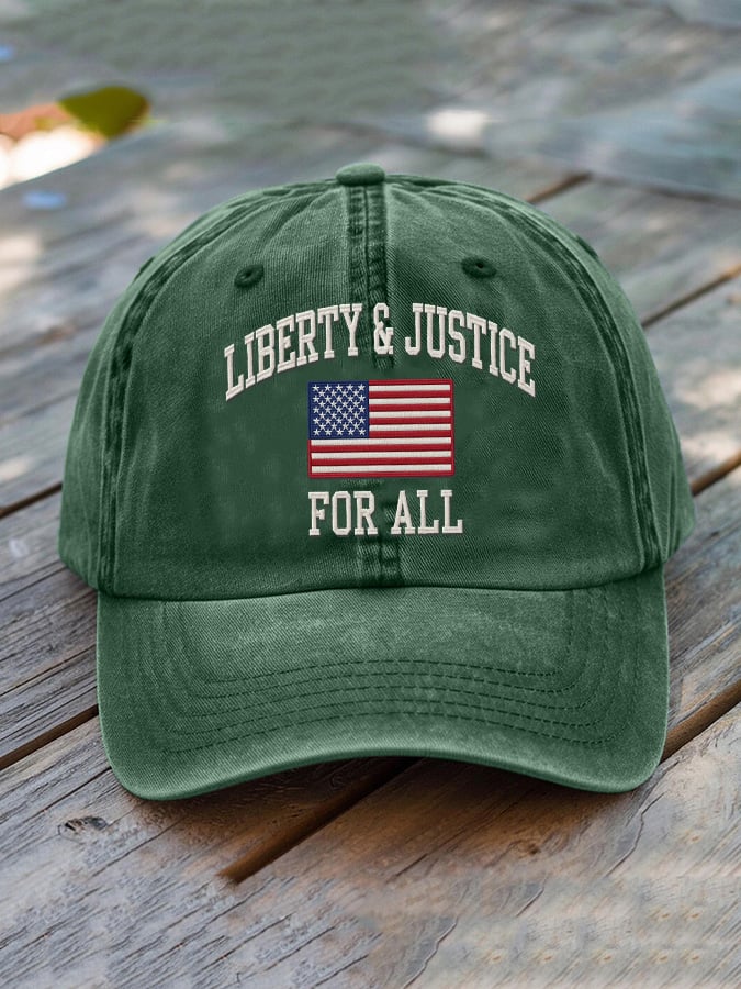 🔥Buy 3 Get 15% Off🔥Liberty and Justice For All Print Hat