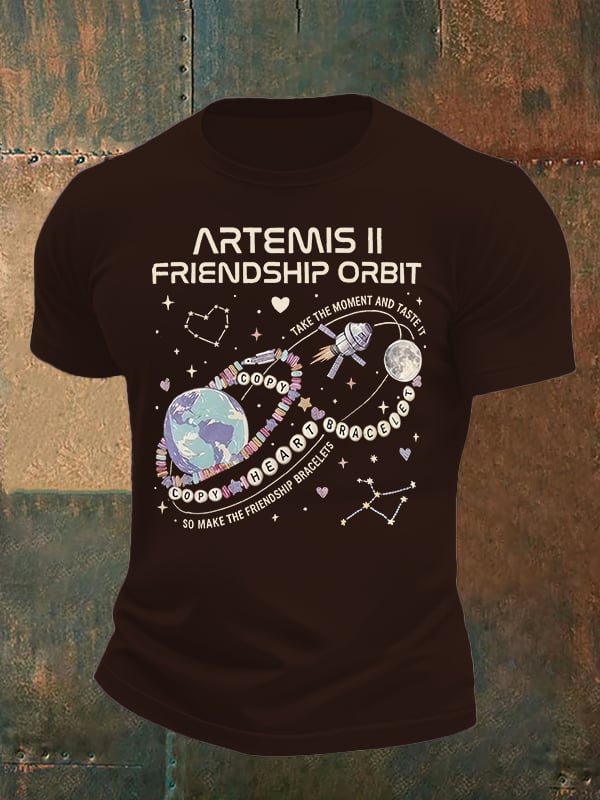Men's Fun Planet Print T-Shirt