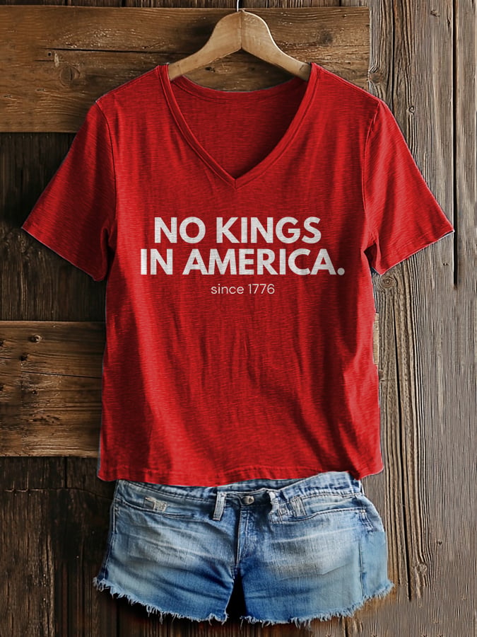 🔥Buy 3 Get 15% Off🔥Women's Casual Fashion American Kingless Printed T-Shirt