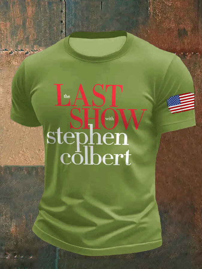 Men's Retro Last Show Print T-Shirt