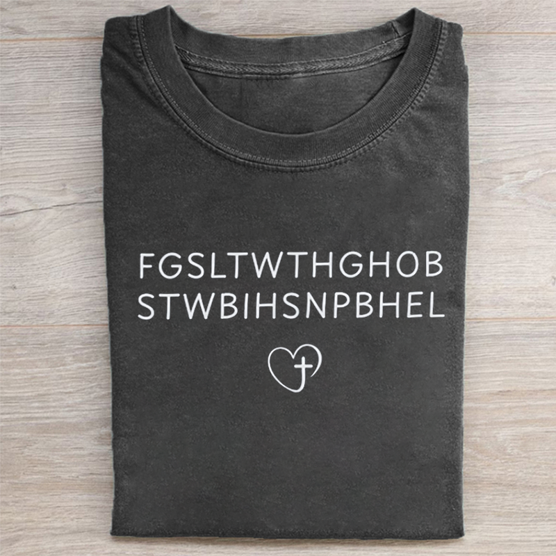 For God So Loved John Bible Verse Graphic T-shirt