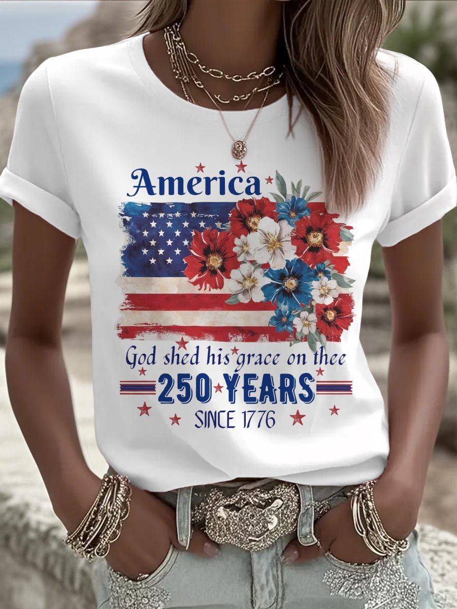 Women's America 250 Print T-Shirt