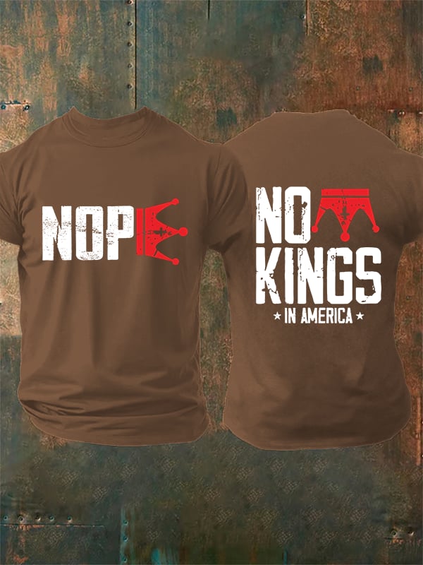 🔥Buy 3 Get 15% Off Men's No Kings In America T-Shirt