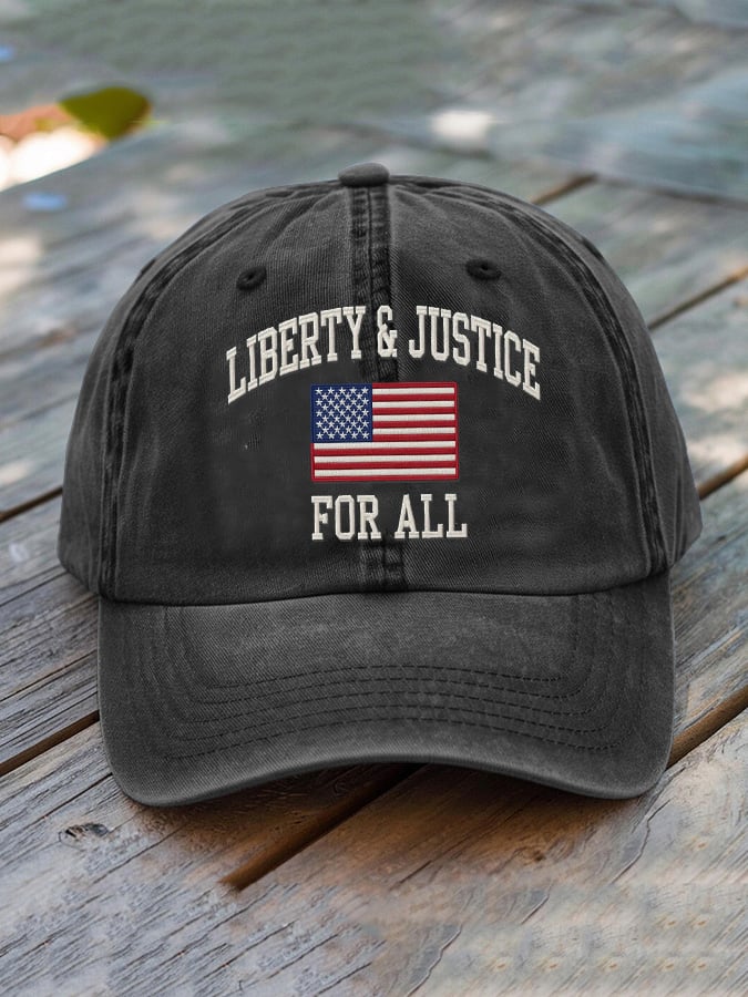 🔥Buy 3 Get 15% Off🔥Liberty and Justice For All Print Hat