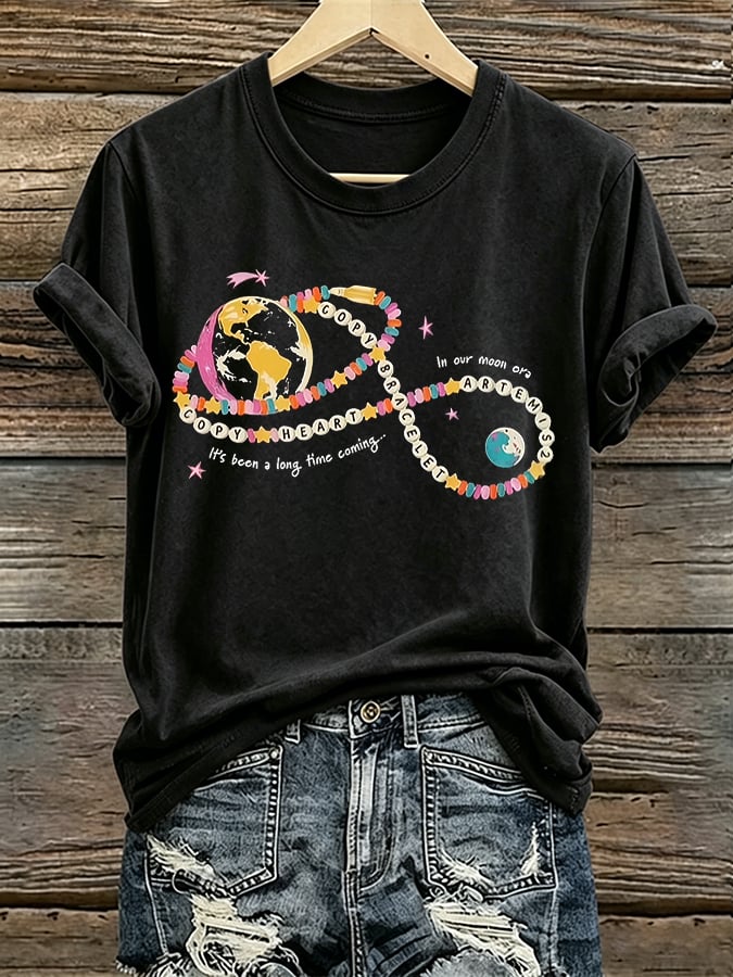Women's Copy Moon Joy Print T-shirt