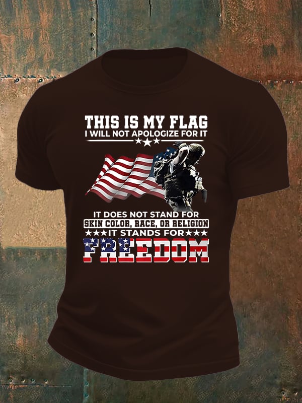 Men's THIS IS MY FLAG Print T-Shirt