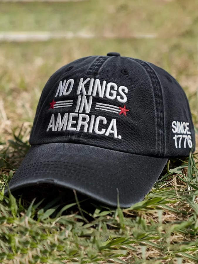 🔥Buy 3 Get 15% Off🔥Unisex 'No Kings In America Since 1776' Printed Hat