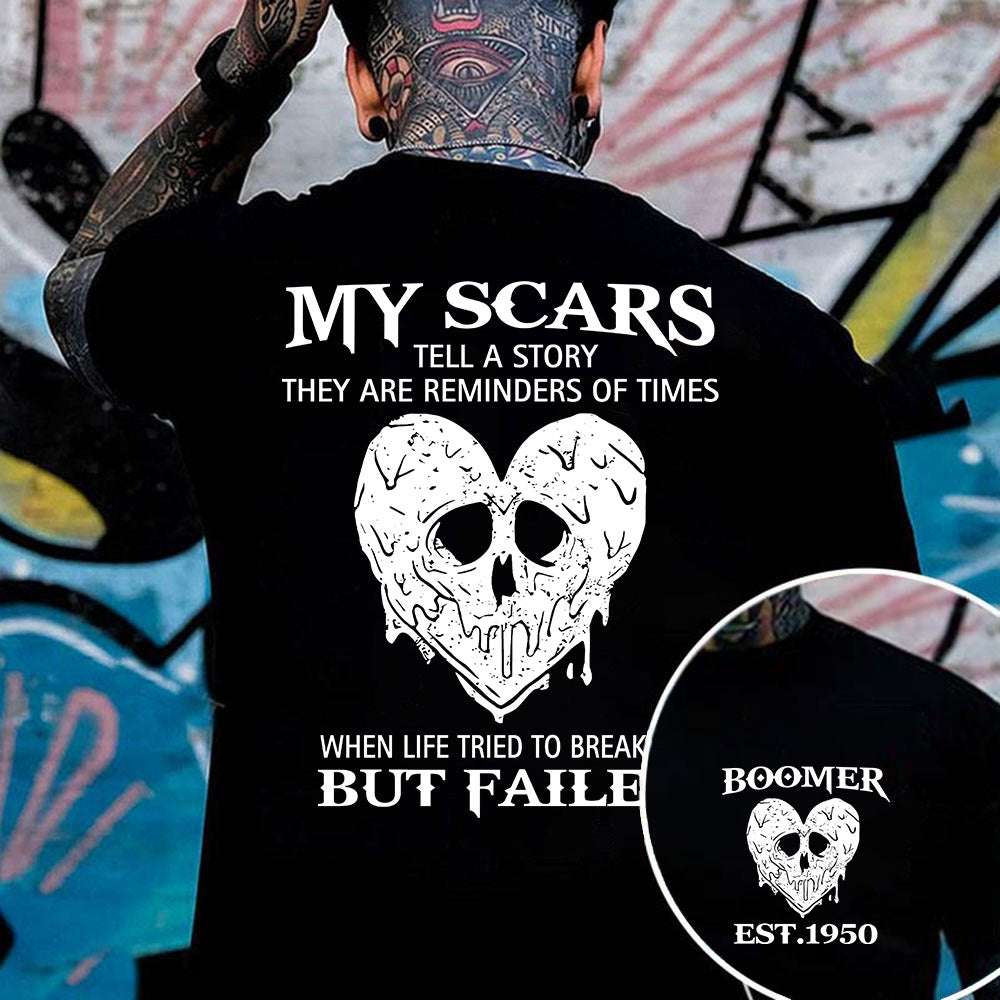 My Scars tell a story they are reminders of time T-shirt,Generation X 2 Side T-shirt, Custom Year Of Birth Sweatshirt, Unisex Hoodie