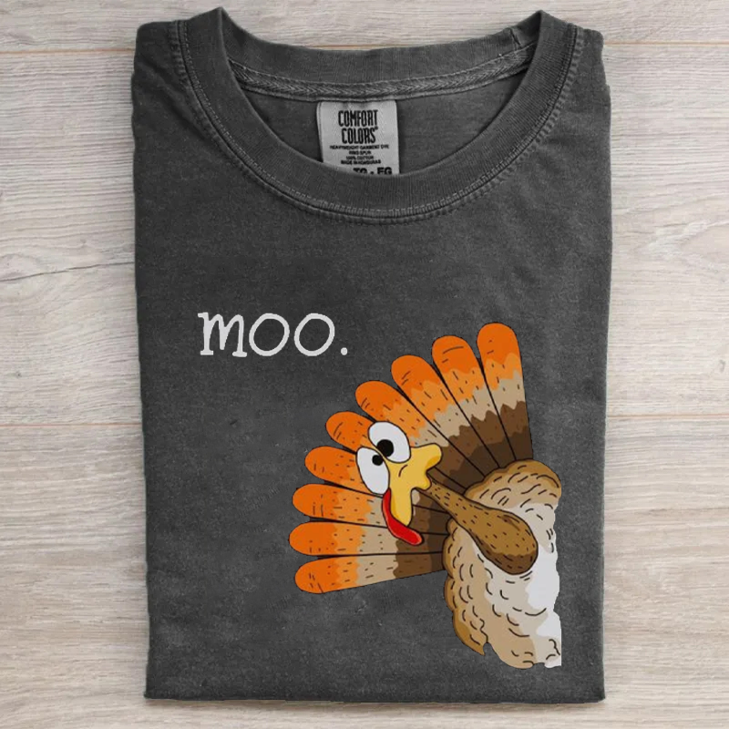 Funny Turkey Moo T-shirt