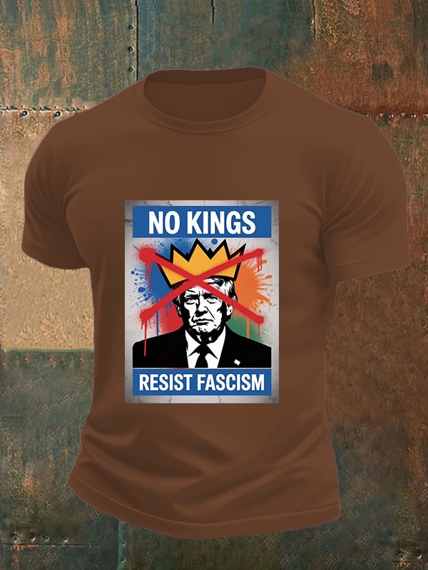 Men's NO KINGS RESIST FASCISM T-shirt
