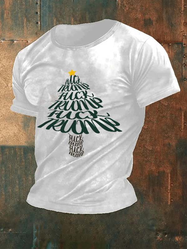 🔥Buy 3 Get 15% Off🔥Men's Funny Christmas Tree With fdt T-Shirt