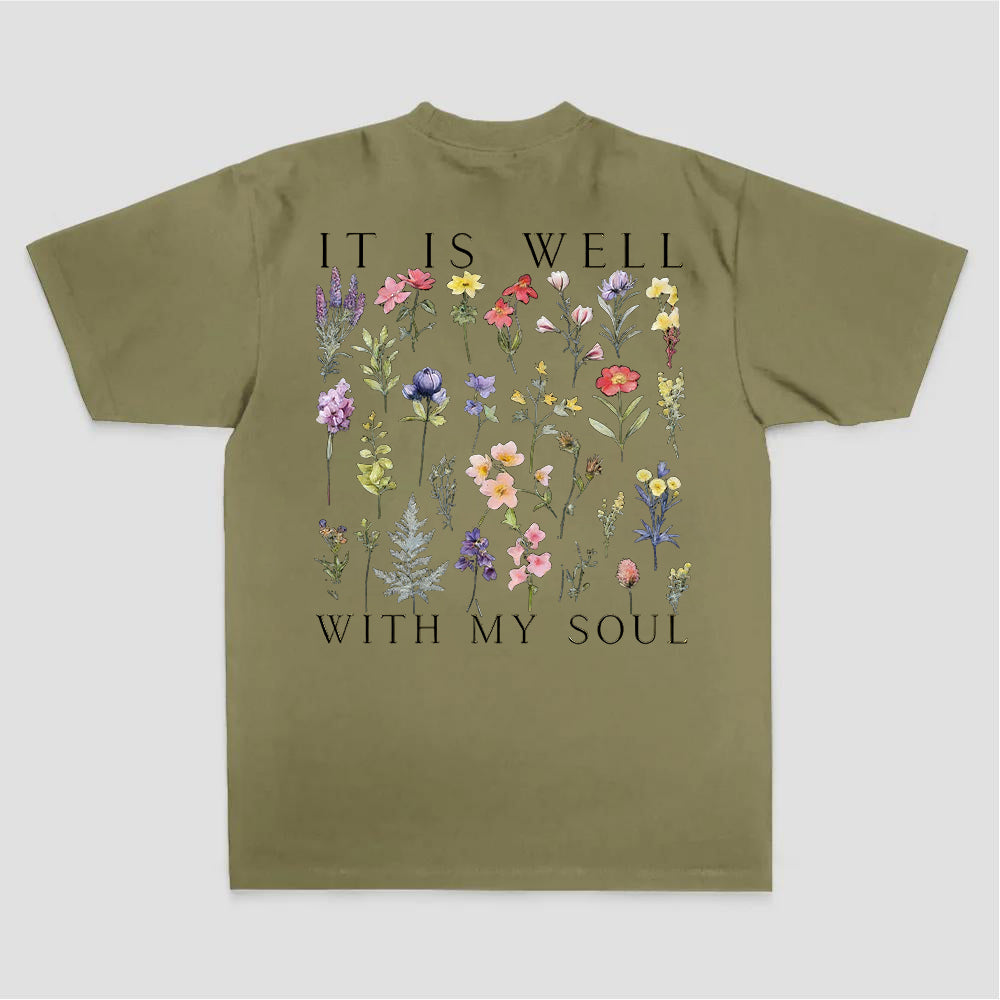 It Is Well With My Soul Printed Women's T-shirt