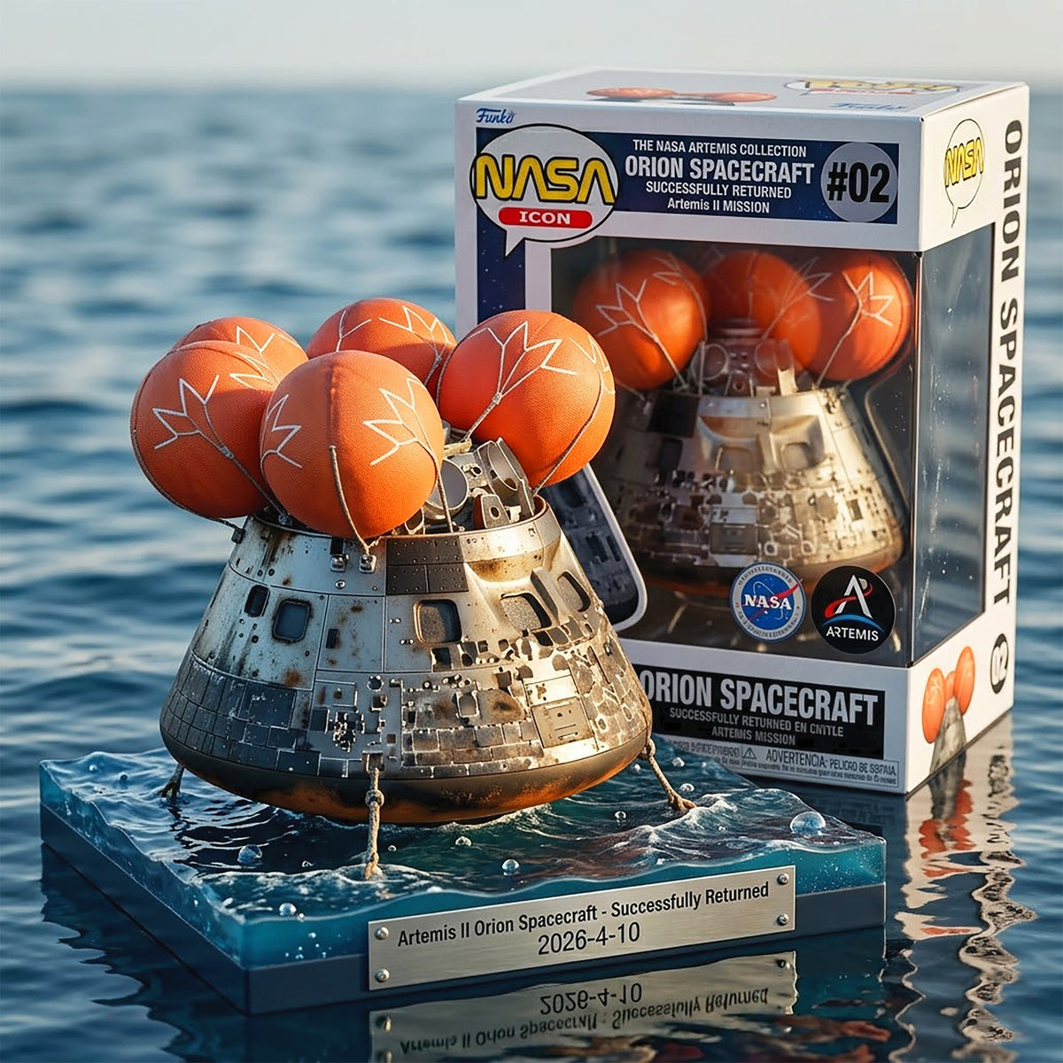 🚀 NASA Artemis II: Orion Splashdown Legacy Model – Safe Return 🌊