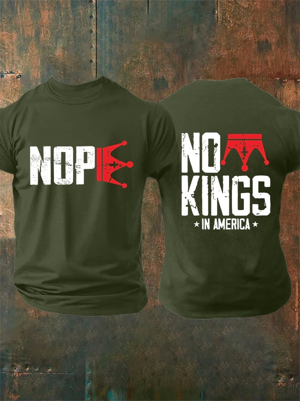 🔥Buy 3 Get 15% Off Men's No Kings In America T-Shirt