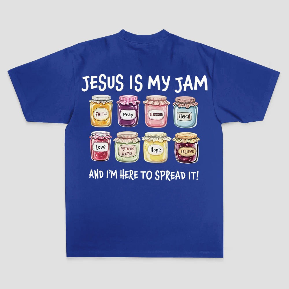 Jesus Is My Jam And I'm Here To Spread It Printed Women's T-shirt