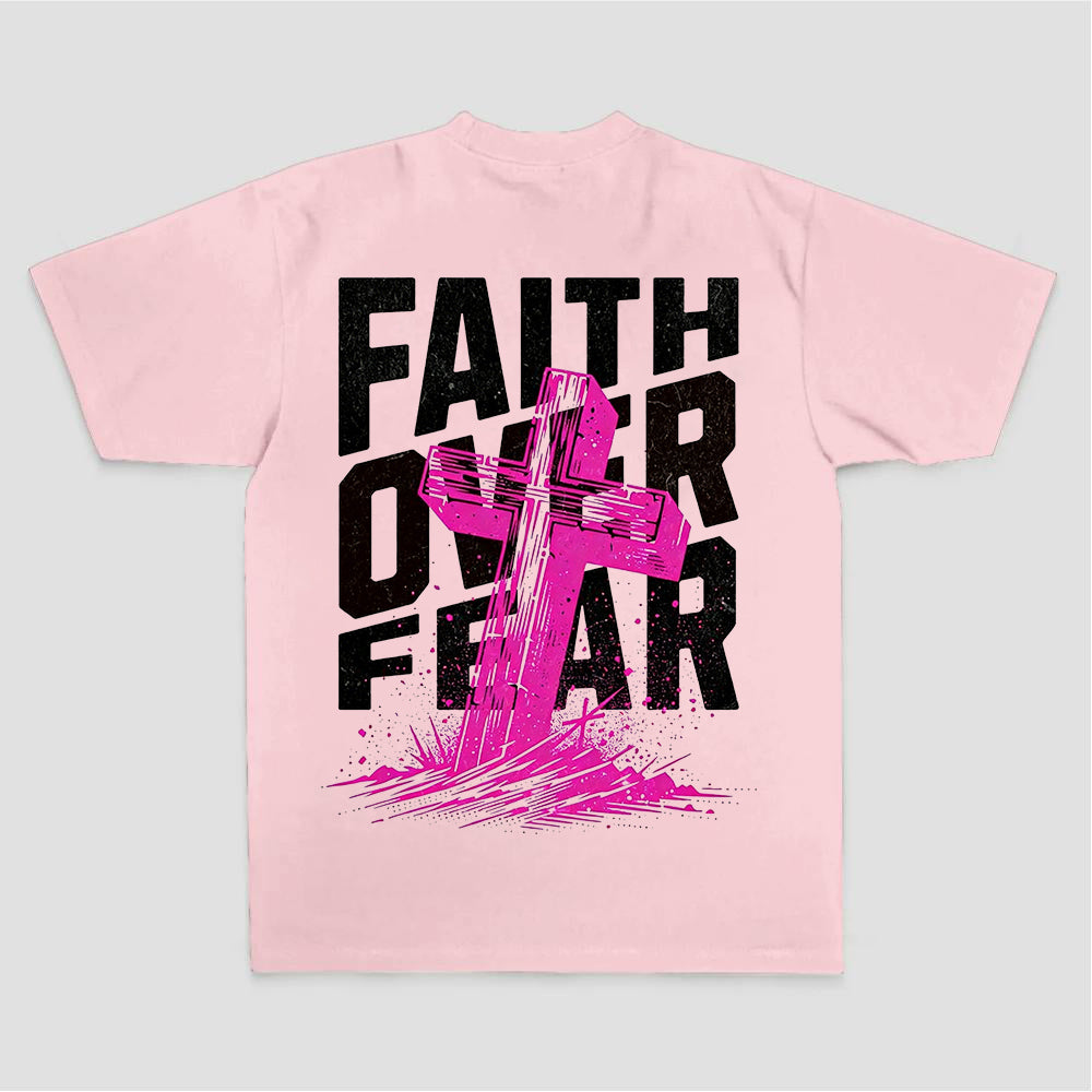 Faith Over Fear Printed Women's T-shirt