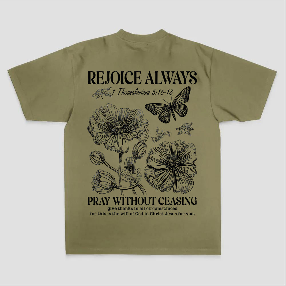 Rejoice Always Printed Women's T-shirt