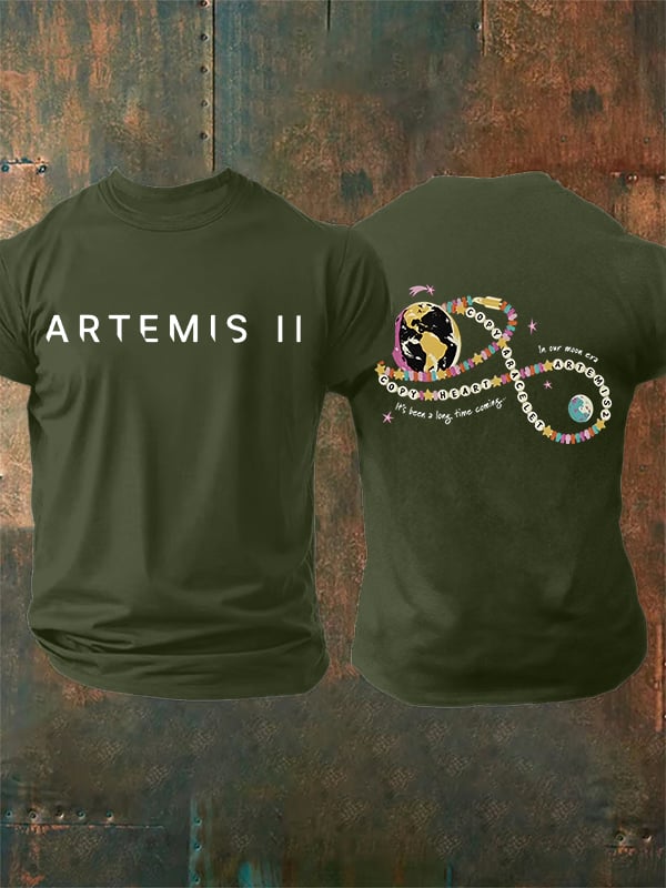 Men's Fun Planet Print T-Shirt