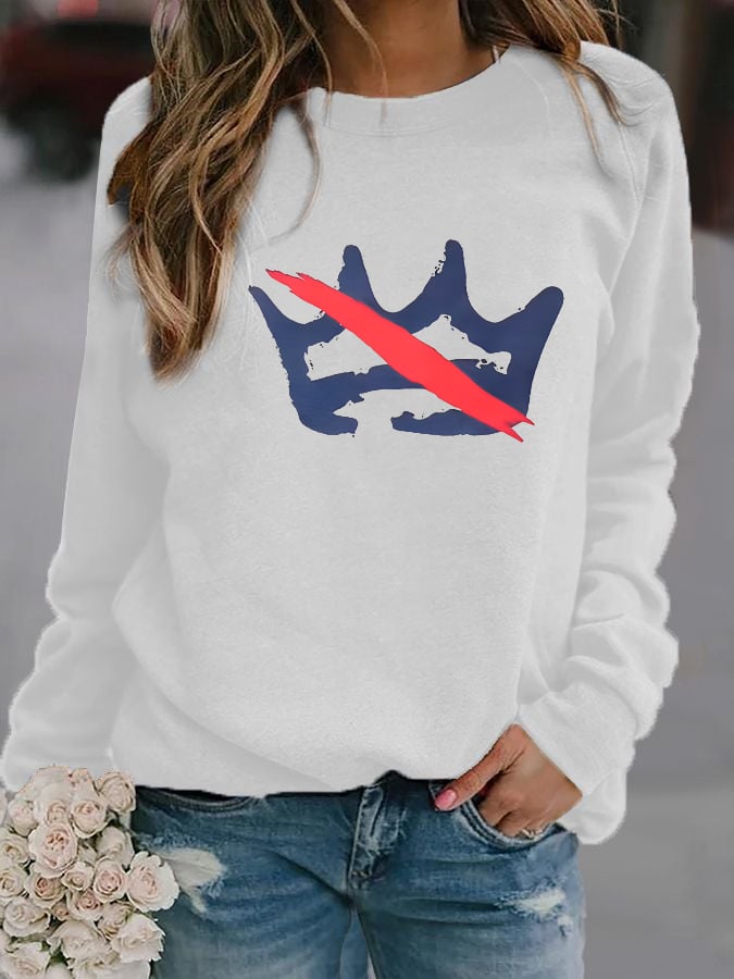 Women's America has no kings Printed Casual Sweatshirt