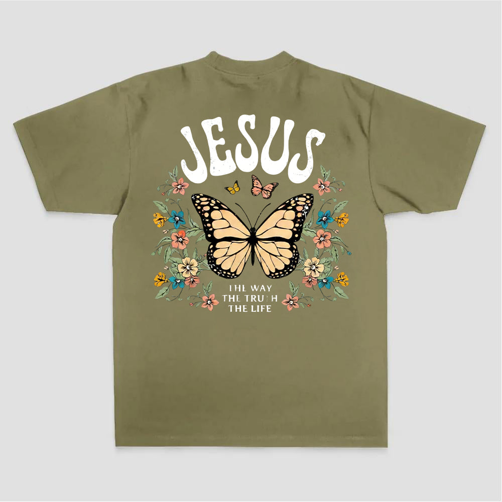Jesus The Way The Truth The Life Printed Women's T-shirt