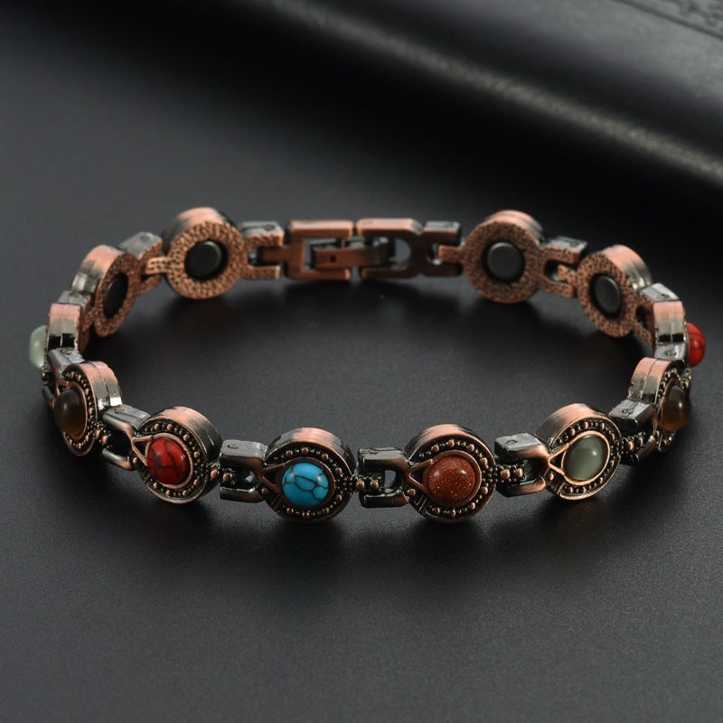 🎉Limited-time offer: 50% off-Best-Selling Copper Energy Bracelet with Natural Stones & Magnetic Balance Elements