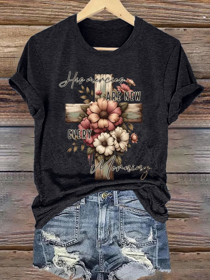 Women's His Mercies Are New Every Morning Print Shirt