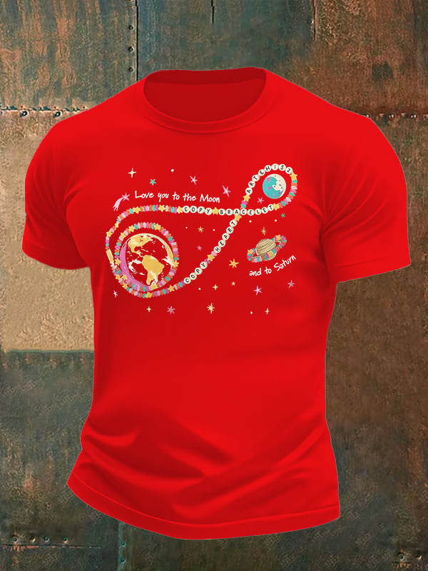Men's Fun Planet Print T-Shirt