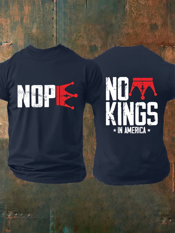 🔥Buy 3 Get 15% Off Men's No Kings In America T-Shirt