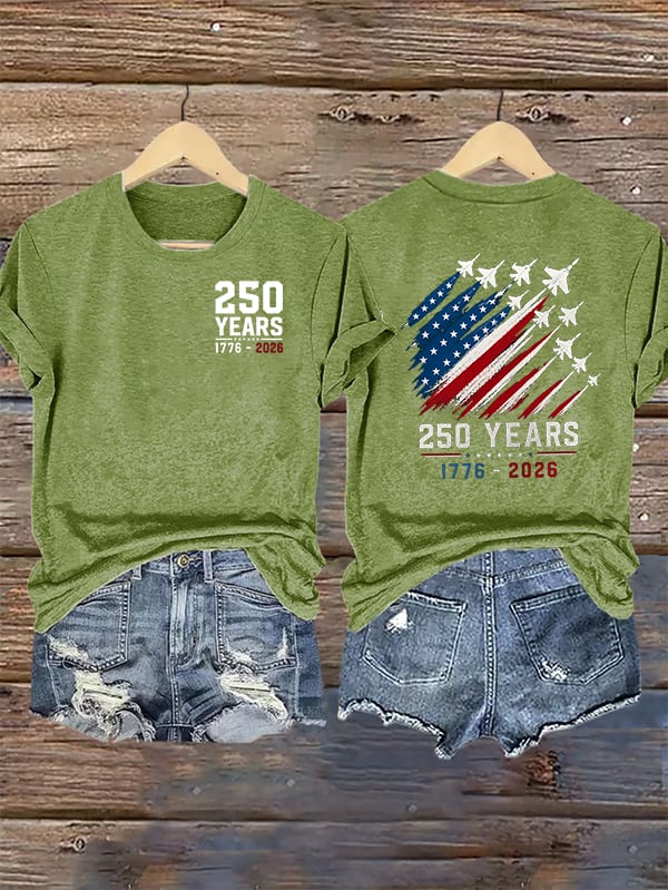 Women's Round-Neck 250 YEARS Printed T-Shirt